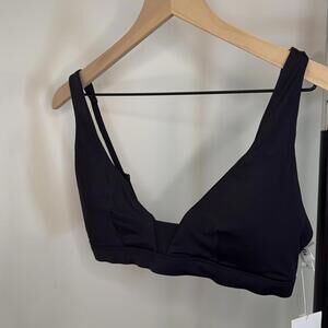 Andie Swim Tahiti Bikini Top NWT Black